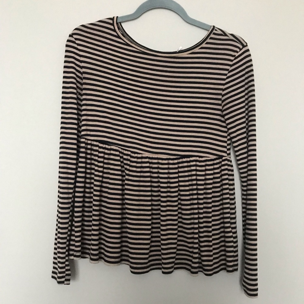 Urban Outfitters Striped Ribbed Shirt